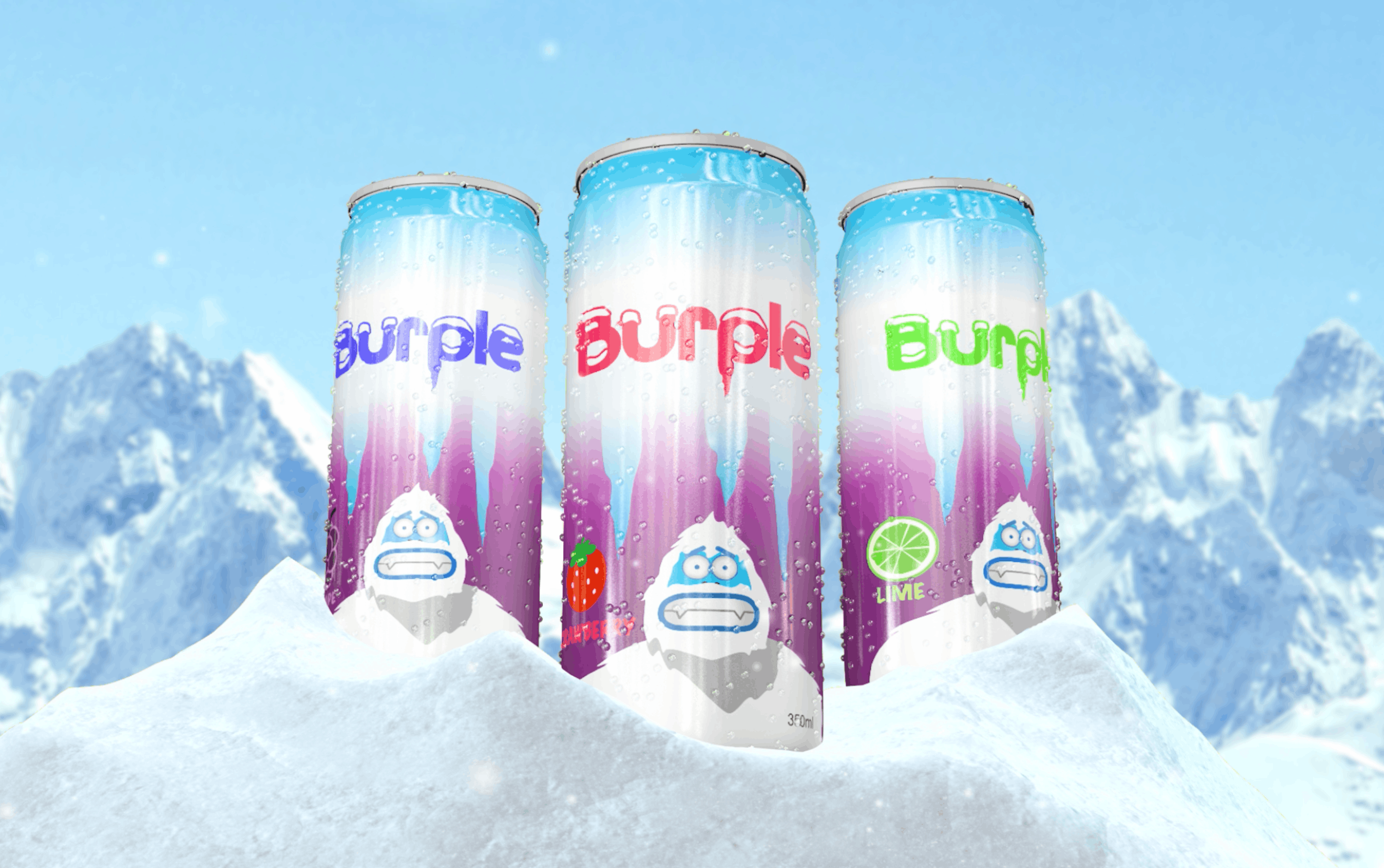 Burple Energy Drink Brand Identity